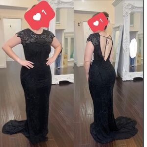 Sherri Hill 52312 Black Sz 10